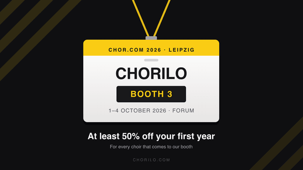 Chorilo auf der chor.com 2026 in Leipzig – Stand 3