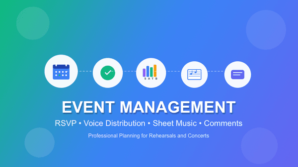Termine und Events in Chorilo – Perfekte Planung für Ihr Ensemble