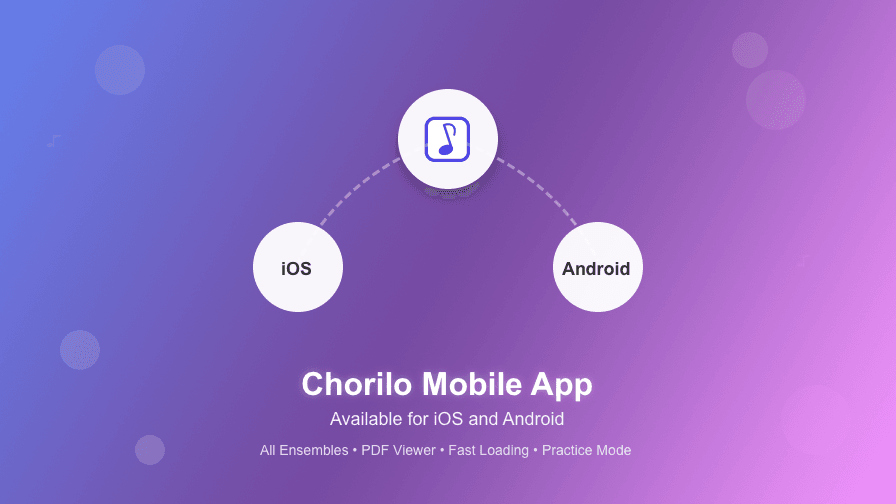 Die Chorilo Mobile App - Alles an einem Ort für Sänger und Sängerinnen