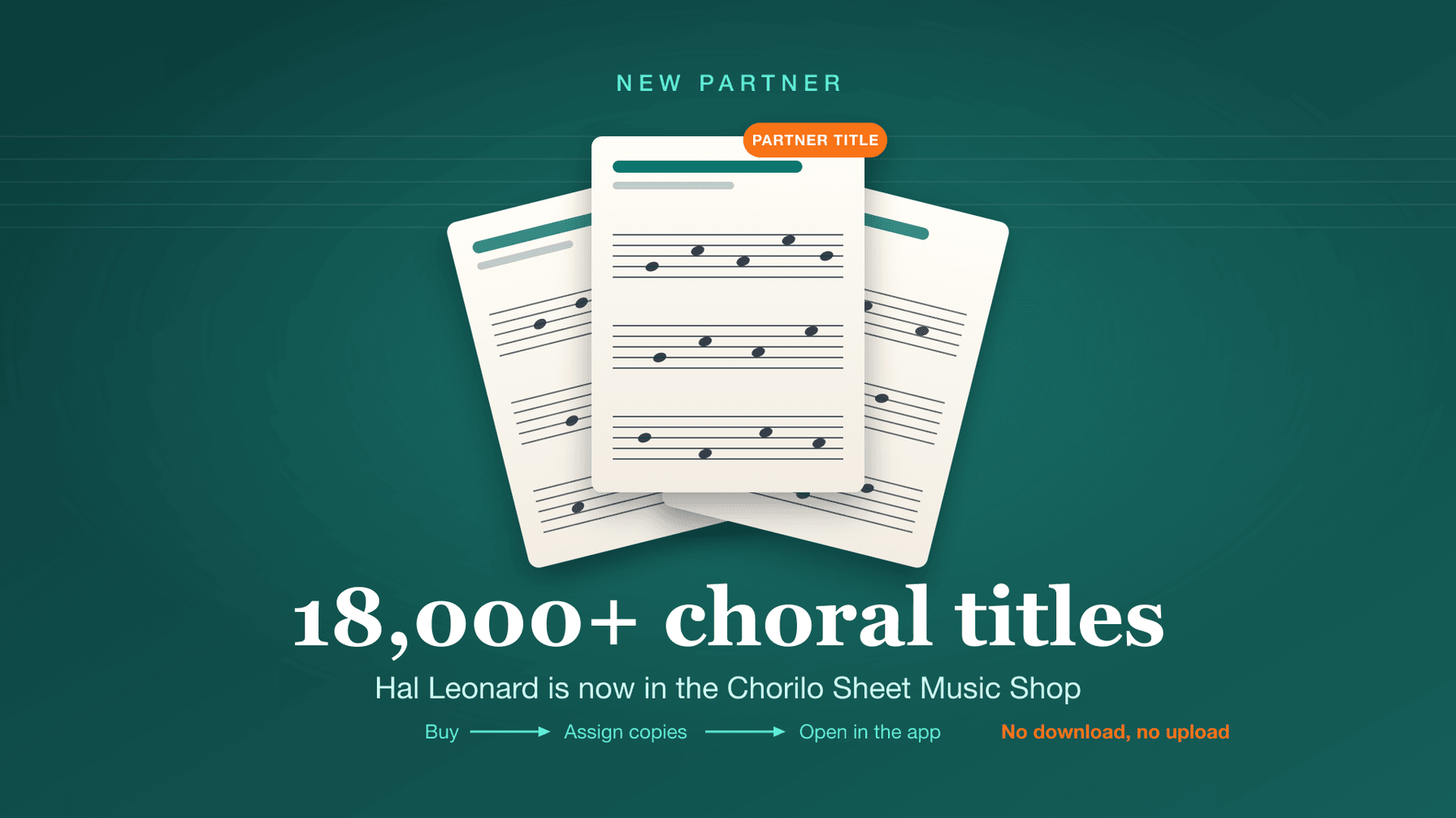 Hal Leonard wird Partner: Tausende Chorsätze neu im Chorilo Notenshop